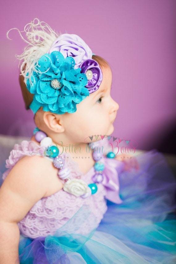 Baby Girls Lavender Petti Lace Romper Set by BetterThanBows