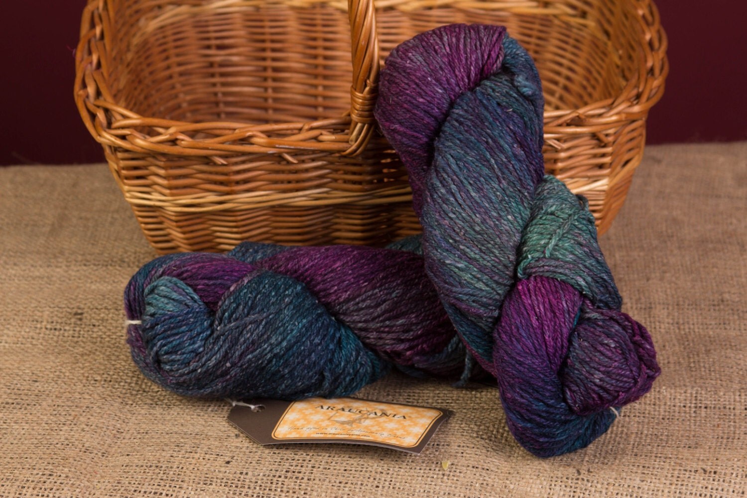 Worsted Wool Blend Yarn Wool Silk Yarn by HeddlesandTreadles