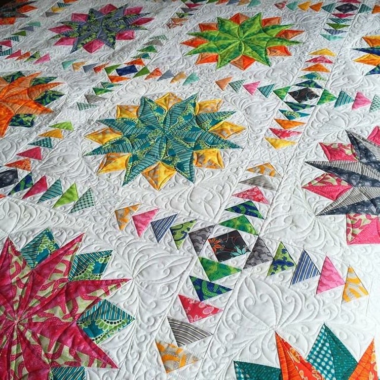 Harlequin Stars Quilt Pattern PDF by Emma Jean by EmmaJeanJansen