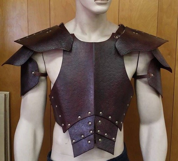 Leather Armor Barbarian Chest and Shoulders