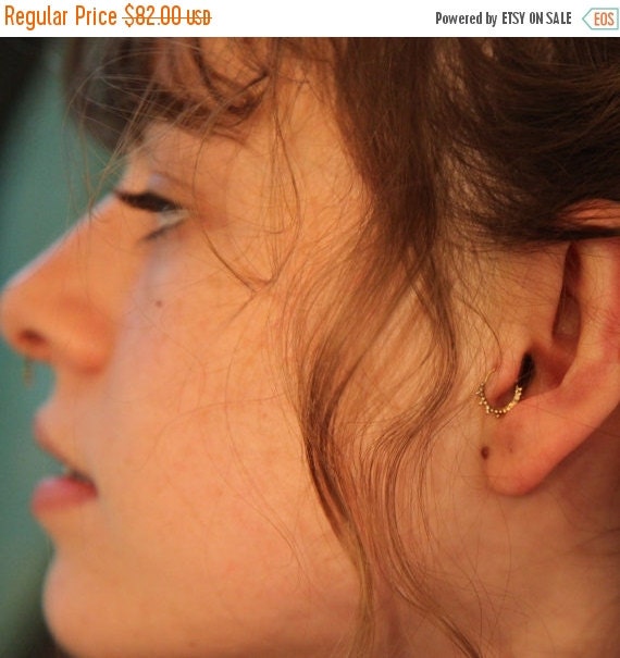 Tragus ring solid gold tragus tragus jewelry piercing ring