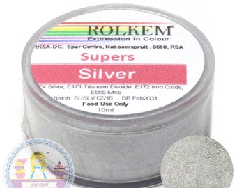 Super SILVER Dust (10g) Edible Dust by Rolkem