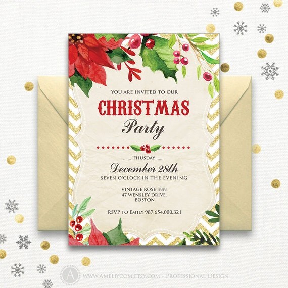 Inexpensive Christmas Party Invitations 2