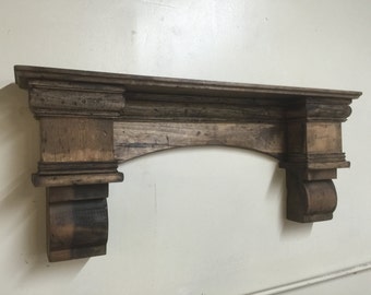 Rustic Arch Mantle, Fancy Arch Mantle, Fireplace mantle with corbels, Fireplace Mantle, Rustic Mantle, Arch Wall Shelf, Floating Shelf