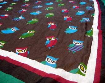 Owl scarf - large - sheer - fun!