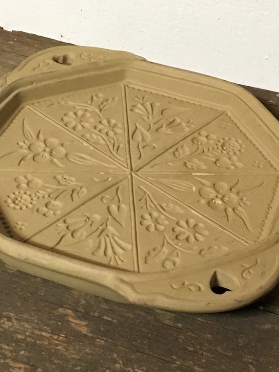 Clay Cookie Mold Shortbread Mold Brown Bag Mold Cookie Art