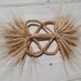 Wheat hearts, Double wheat hearts, Intertwined Hearts, Wheat weaving decor, wedding gift, anniversary gift, valentine's day gift, wheat gift