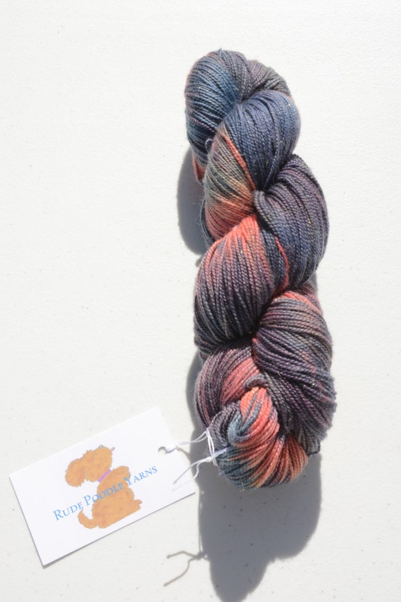 What Dreams May Come Sparkle Sock Yarn by RudePoodleYarns on Etsy