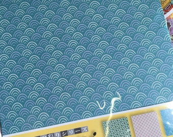A Set of 24 Sheets FANCY Japanese Yuzen Chiyogami Origami Papers- Edo Classic Print