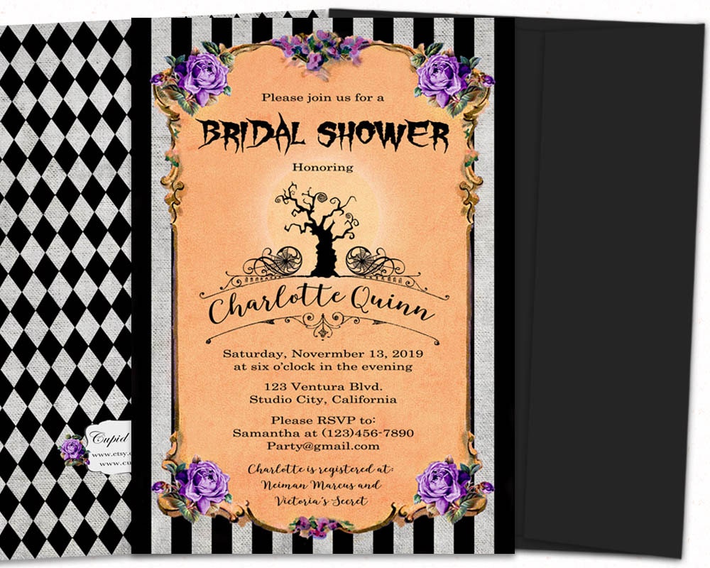 Nightmare Before Christmas Bridal Shower Invitations 5