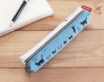 family cat compact pencil case