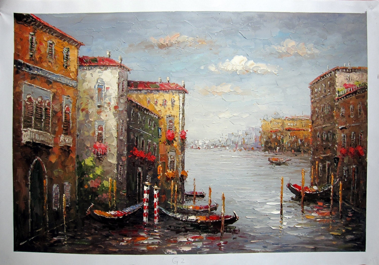 24 by 36 Venice scene Nr.024 Museum Quality Oil by Artseasy