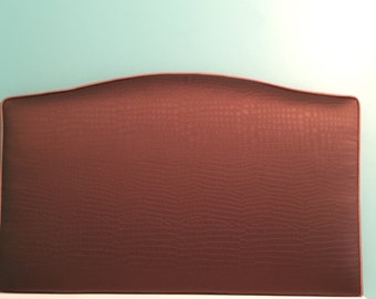 Twin size headboard, dorm headboard, fabric looks like Alligator skin, ready to ship SALE