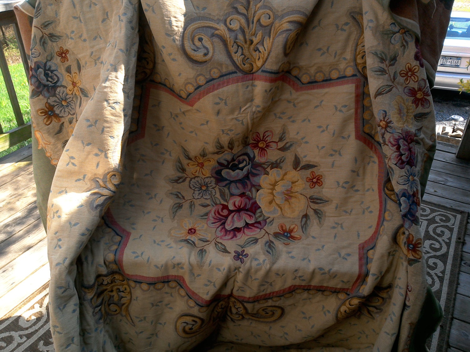 Coverlet French Made Tapestry King Size Coverlet and 2 King