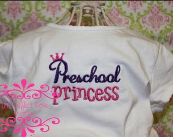 preschool princess shirt