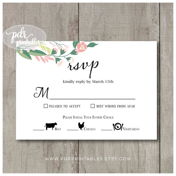 Wedding Meal Option Reply Card Food Icon Meal Choice