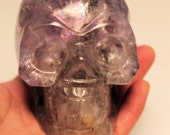 Amethyst Crystal Skull Hand Carved With Amazing Detail! 4 Inches Increase Intuition, Help Addictions