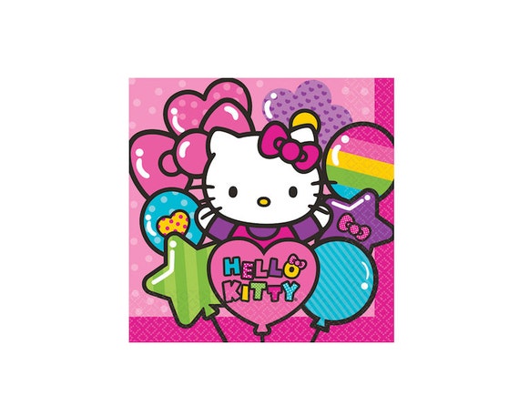 Sanrio Hello Kitty Lunch Paper Napkins, Tableware, Party Supplies Il_570xn