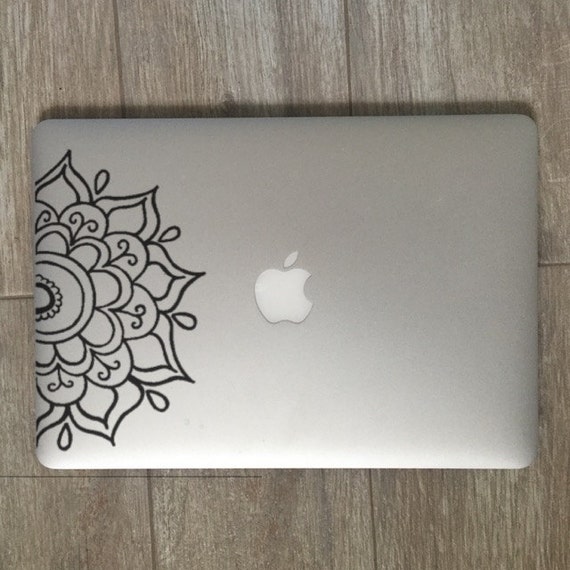 Download Half Mandala Laptop Stickers Laptop Decal Macbook