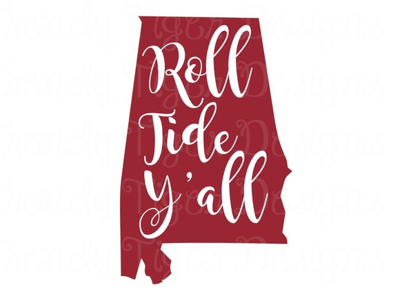 Download Roll Tide Y'all SVG Football Cut File by TrendyTigerDesigns