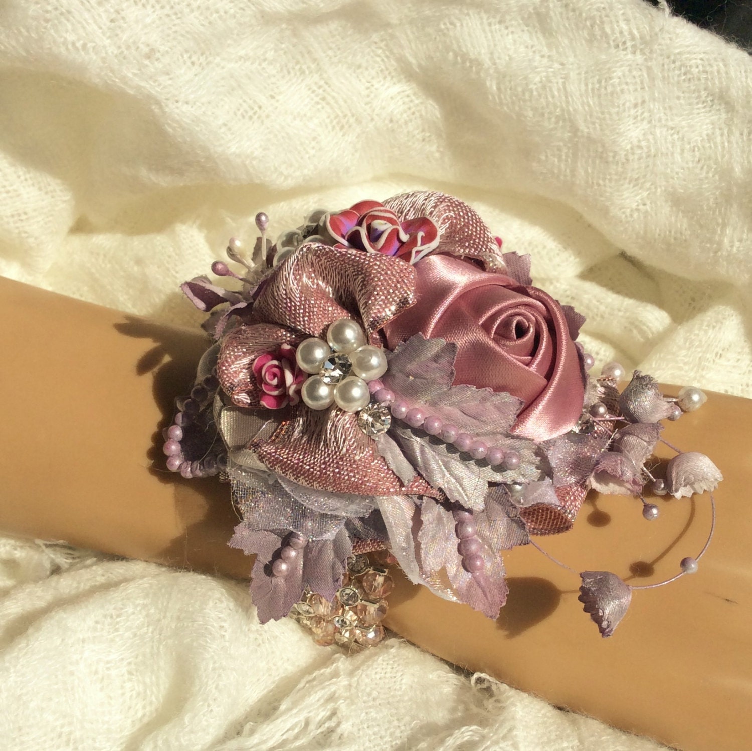 Lilac&Mauve Wrist CorsageProm Wrist CorsageProm