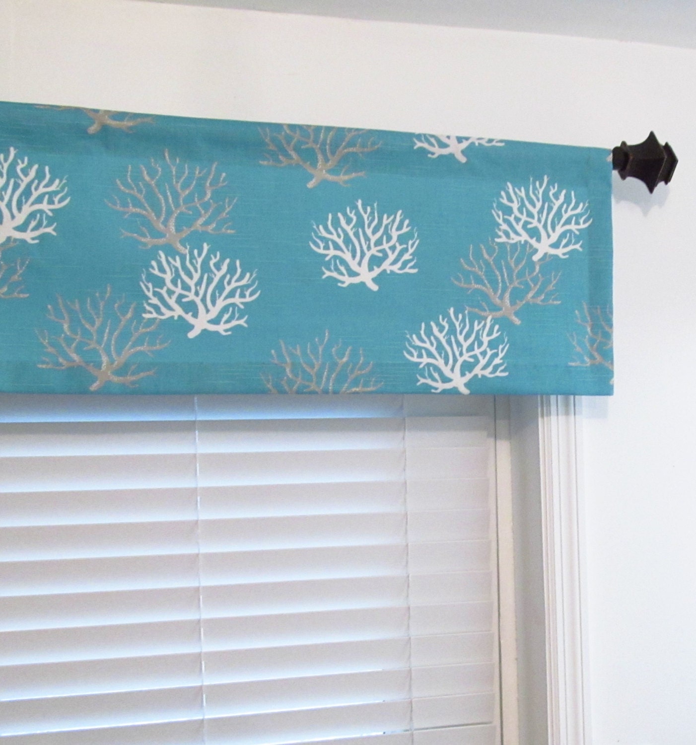 NAUTICAL Window Valance Isadella Coastal Blue by OldStation