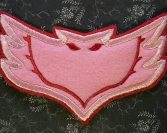 Iron on Patch Owlette Emblem/ Logo. For T Shirt, Sweatshirt, Backpack, Birthday DIY PJ Masks Costume Owlette costume