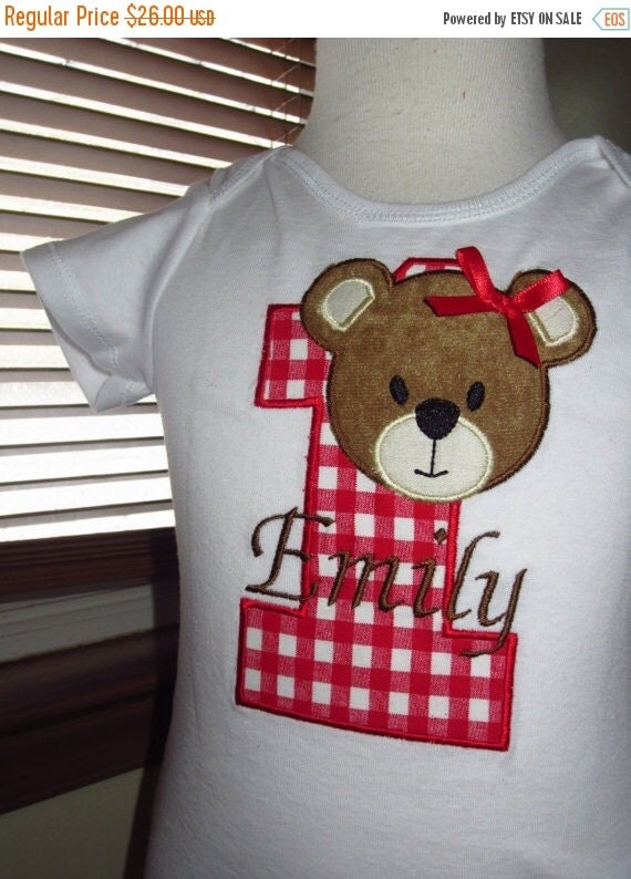 Sale Teddy bear picnic tshirt or onesie Boy by Pretty4yourPrincess