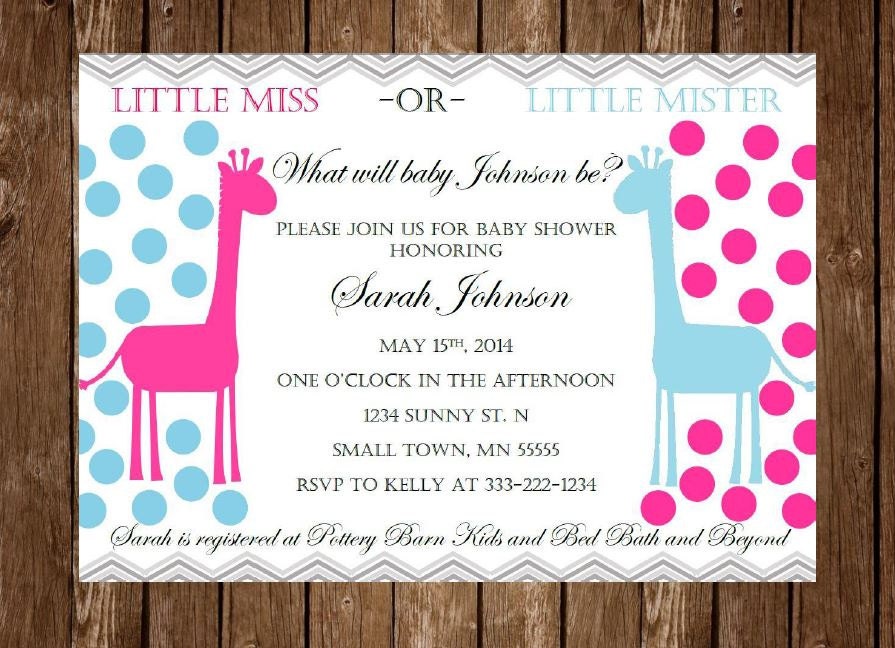 Download &amp; DIY Baby Shower Invitation