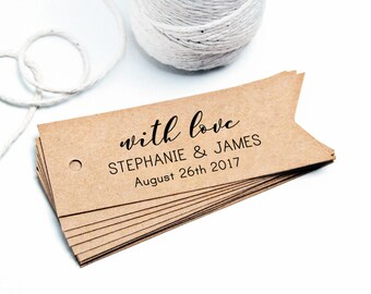 Grow the Love Favor Tag Template Oak Tree MEDIUM Wedding