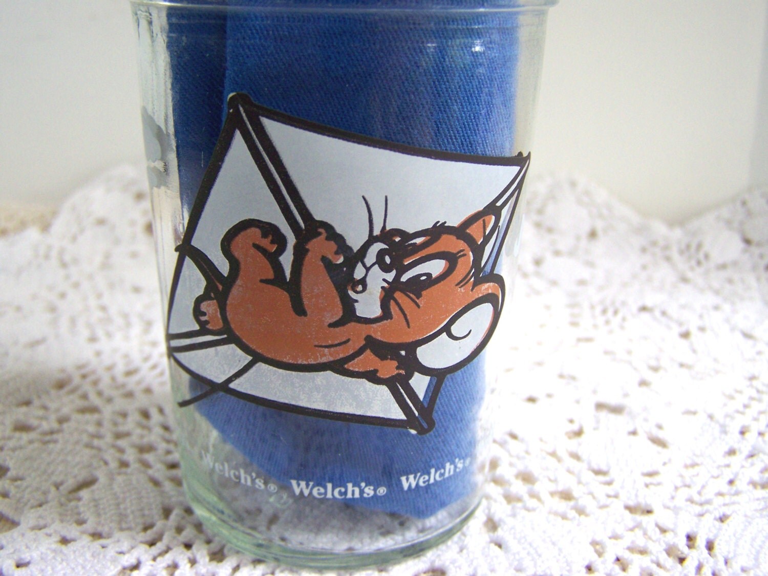 Vintage Welch's Jelly Jar Tom and Jerry Kite Cat