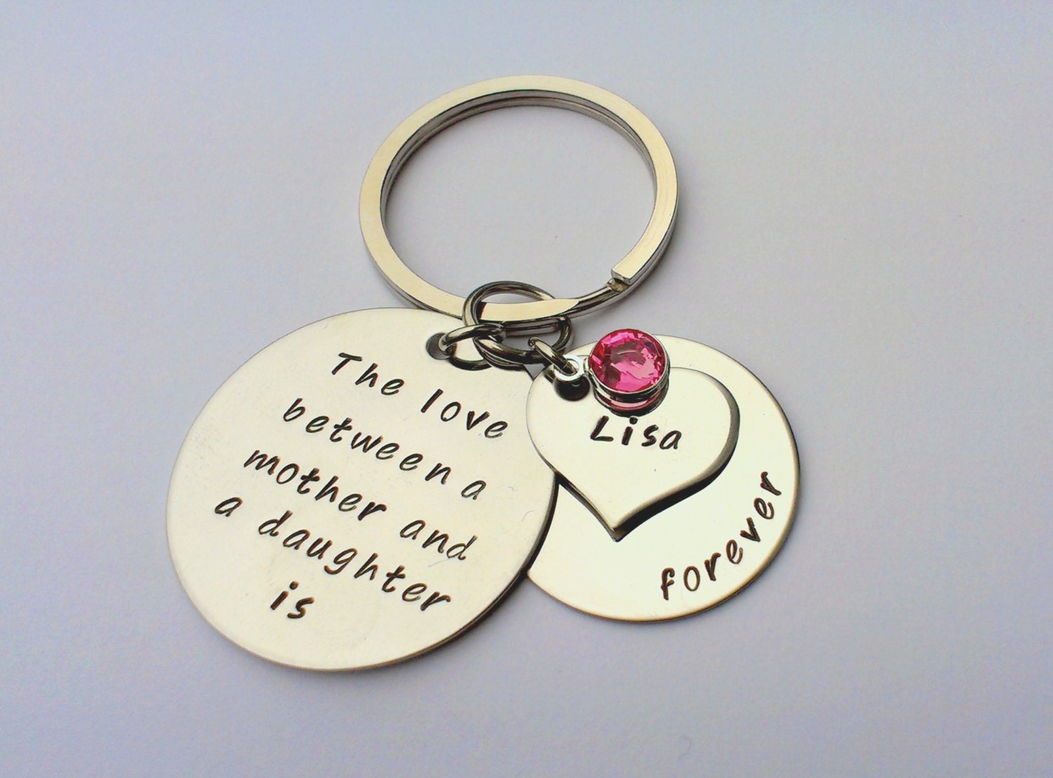 Personalised mother daughter gift - personalised gift for mum - personalised gift for daughter - personalised keyring, birthday gift for mum