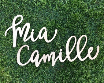 SALE Personalized Name Sign, Custom Name Sign, Laser Cut Large Sign, Birthday Sign, Backdrop Sign, Nursery Name Sign, Wooden Sign, Wood Sign