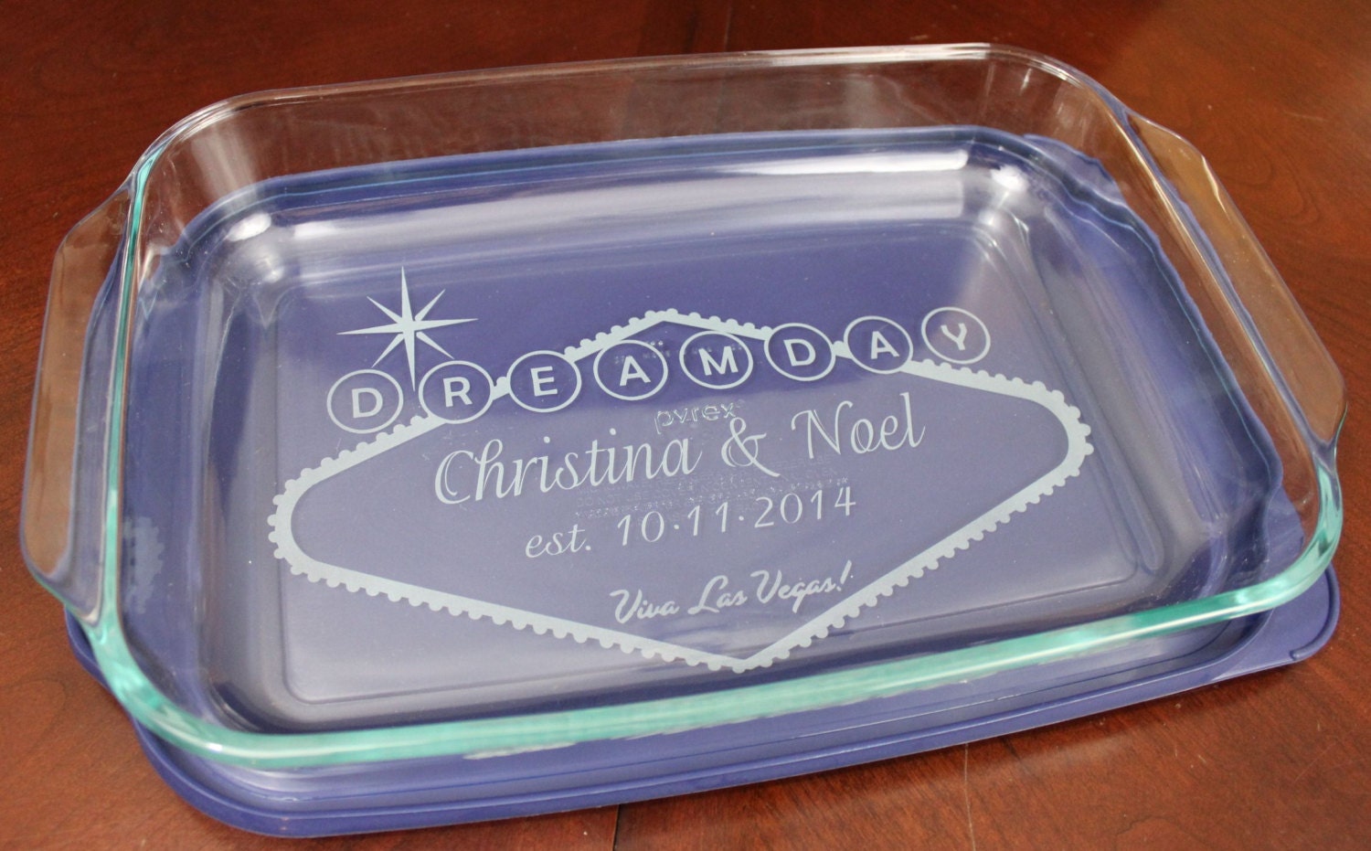 Personalized LAS VEGAS Wedding Gift Custom Etched by UnCorkdArt