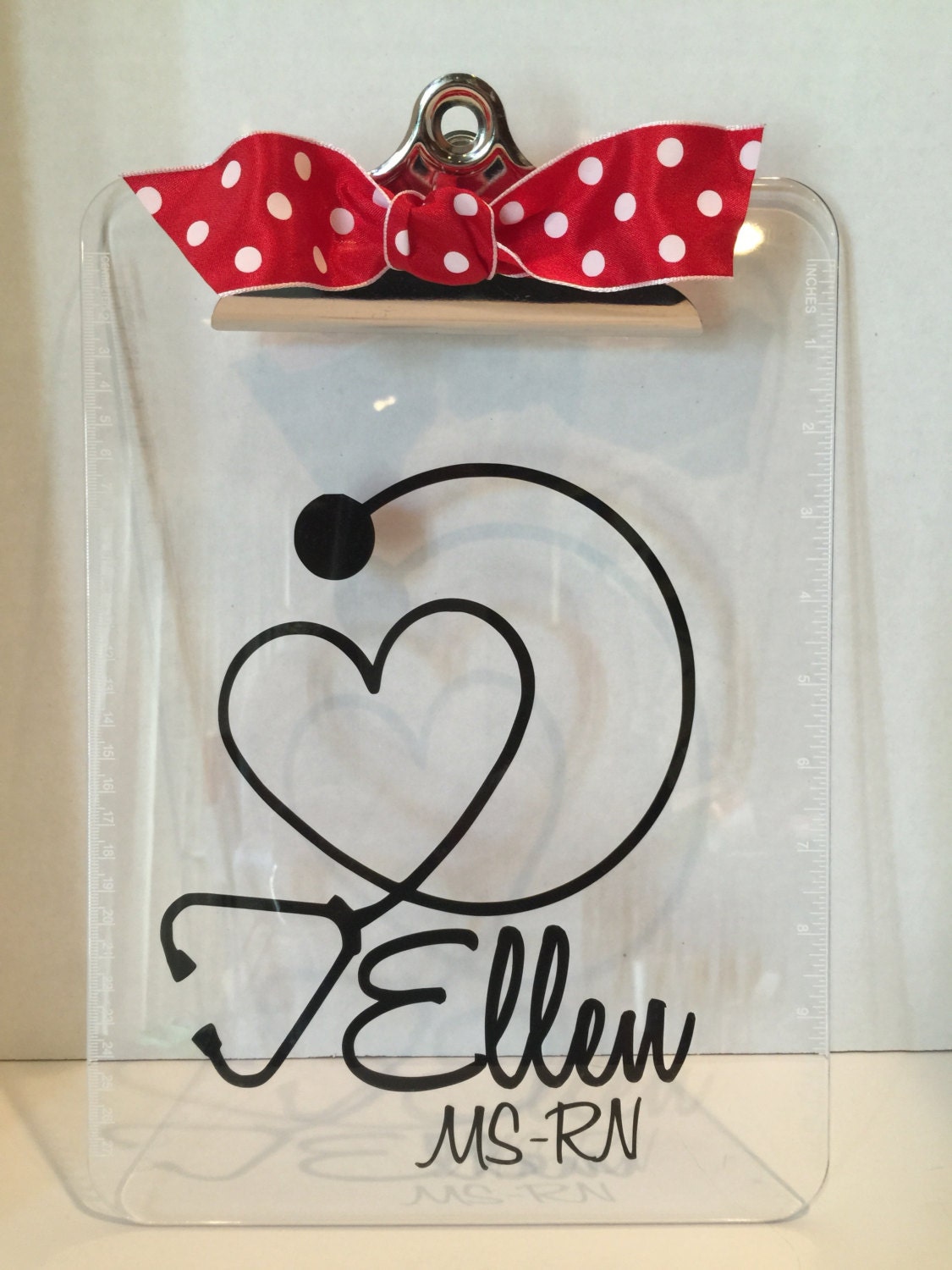 Personalized Acrylic Clipboard Monogram with name or