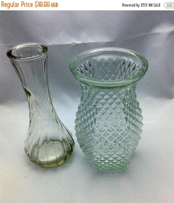 SUMMERSALE25 Hoosier Collectible Vintage Glass Vases by Pastfinds