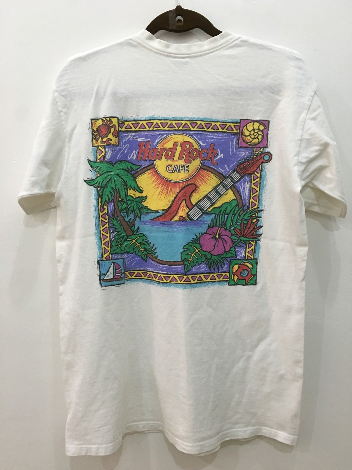 90s Hard Rock Cafe Shirt Key West HRC Shirt Vintage Shirt Size