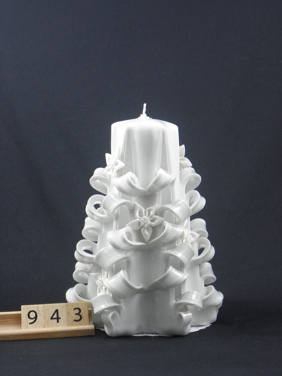 hand carved candle white christmas tree carve white hand carved candle white christmas tree carve white