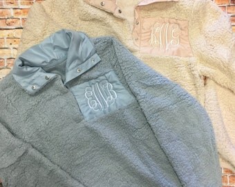 Monogram Sherpa, Pullover Sherpa, Pullover, Adult Sherpa Pullover, Adult Pullover, Monogrammed Pullover, Monogrammed Sherpa Pullover