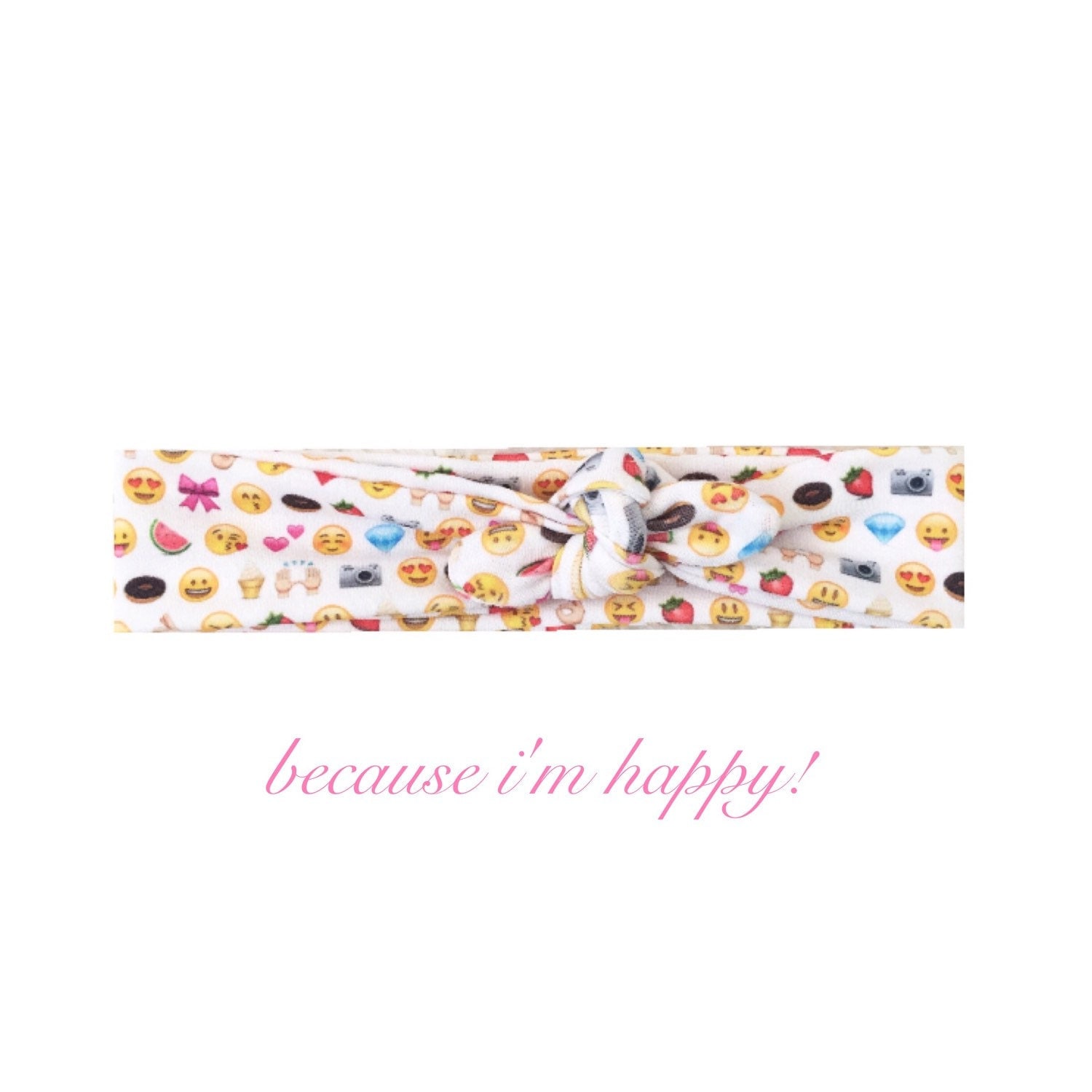 Emoji Emoticon Emojis iPhone Knotted headband Top Knot