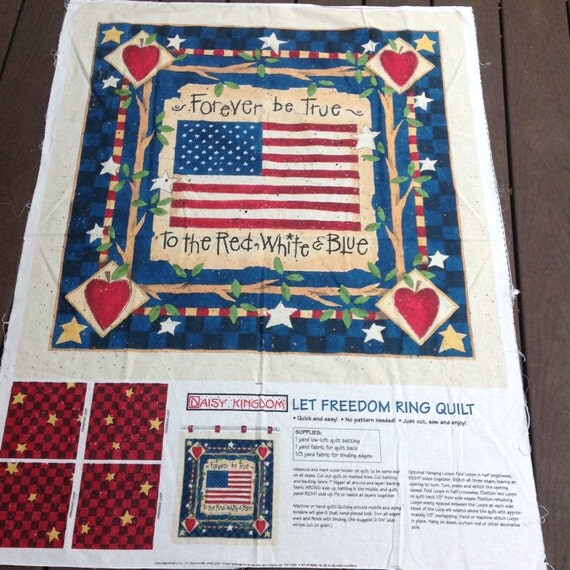 Let Freedom Ring Quilt panel Daisy Kingdom 4782 Let Freedom