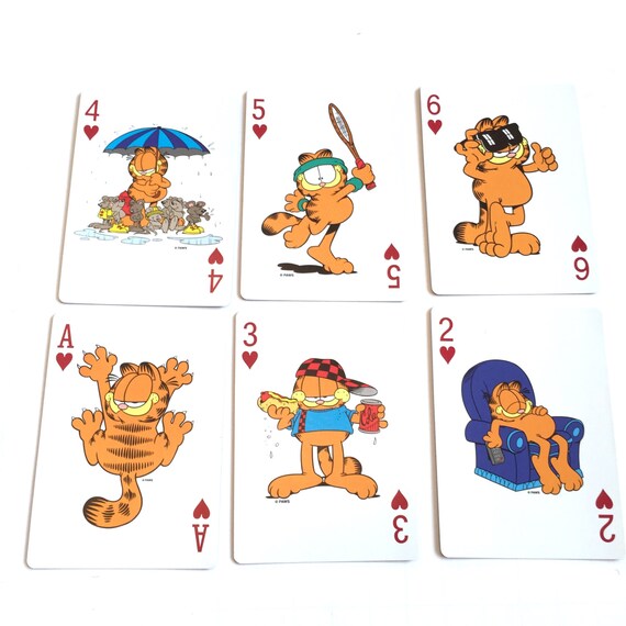Garfield Playing Cards, Jim Davis Garfield the Cat Deck of Cards