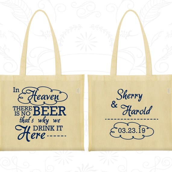 personalized wedding tote bags