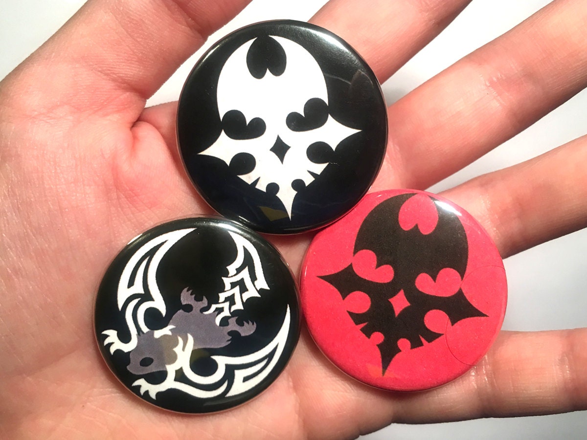 The World Ends With You Red Skull Pin