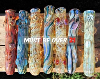 Handmade Glass Tobacco Cigarette Holder Chillum