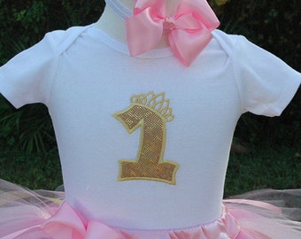 Baby Girl 1st Birthday Onesie