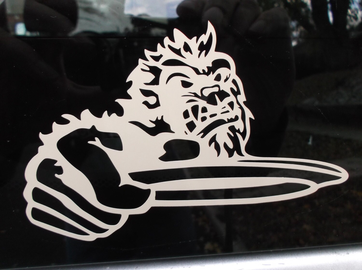 Yeti Disc Golf Biege Vinyl Decal