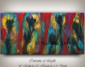 Original Acrylic Abstract painting, Abstract Modern Art or Sale, Large Original modern art abstract art by Nandita