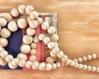 5 Ft. Decorative Wooden Bead Garland