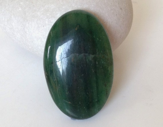 Dark Green Aventurine Cabochon. Aventurine Cabochon Oval